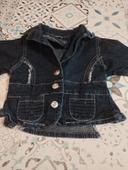 Veste jean fille 2 ans tbe