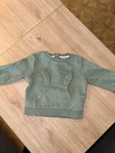 Pull vert bleu lapin kiabi 18 mois