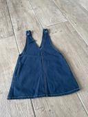 robe salopette zara bleu