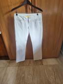 Pantalon blanc lin Freeman