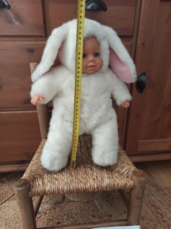 Poupon  bébé déguisement lapin 35 cm tbe - photo numéro 3