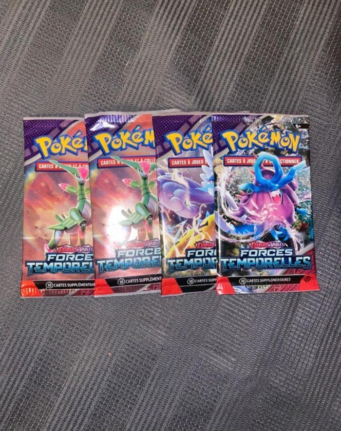 Lot 4 booster Pokémon force temporelle - photo numéro 1