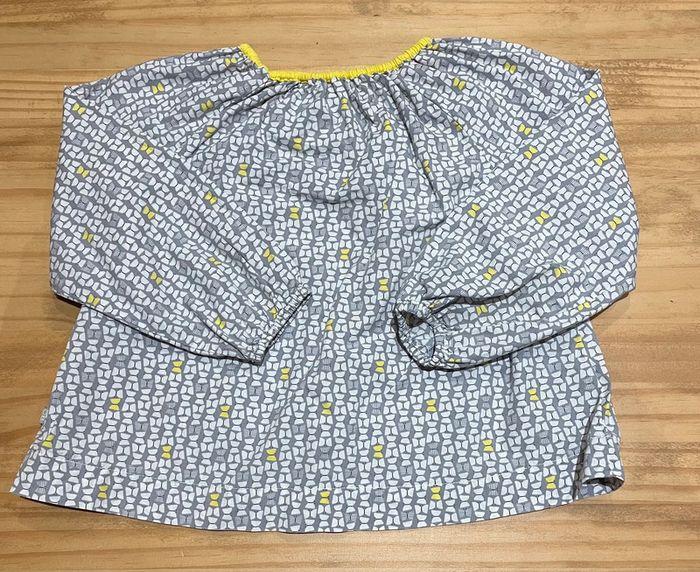 Blouse jaune et grise - 18mois/80cm - photo numéro 2