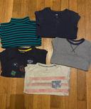 Lot de 5 tshirts manches longues 6/8 ans