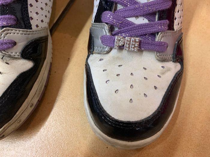 Baskets Y2K violettes, blanches et noires - photo numéro 4