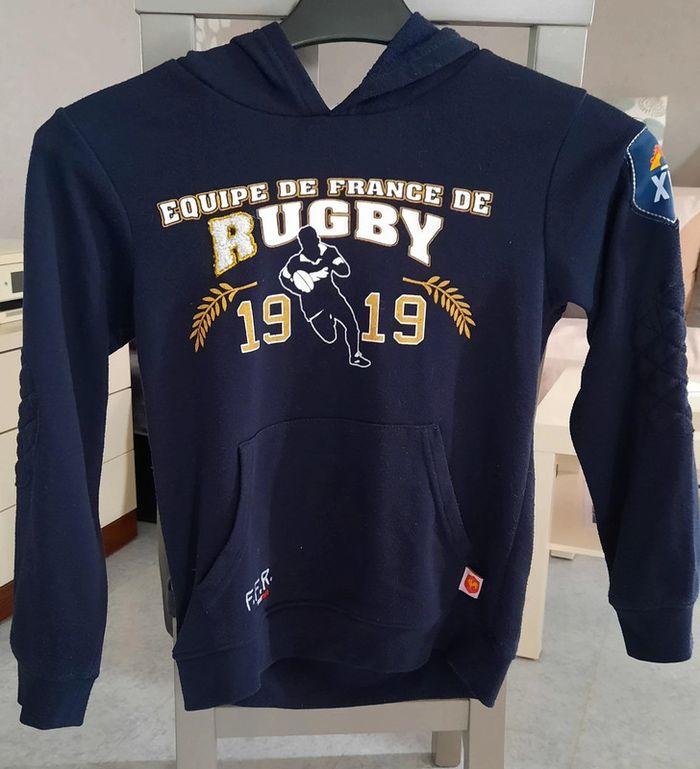 Sweat-shirt capuche 8 ans Rugby - photo numéro 1