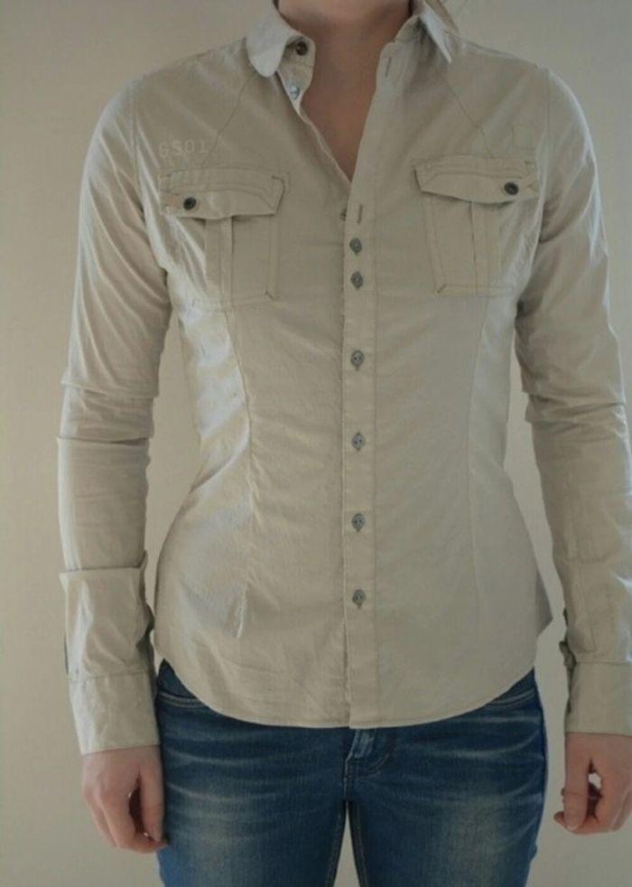 Chemise g star beige - photo numéro 1