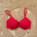 Soutien gorge coque fine armatures dentelle rouge - Hunkemoller - Taille 90D