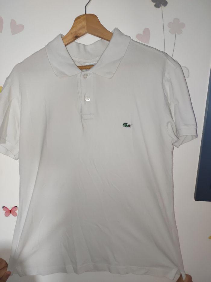 Polo Lacoste blanc - photo numéro 1