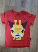 Tee shirt Coq en pâte motif girafe