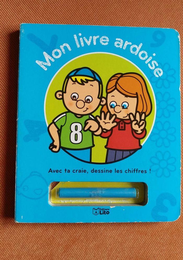 Livre ardoise enfant - dessine les chiffres - photo numéro 1