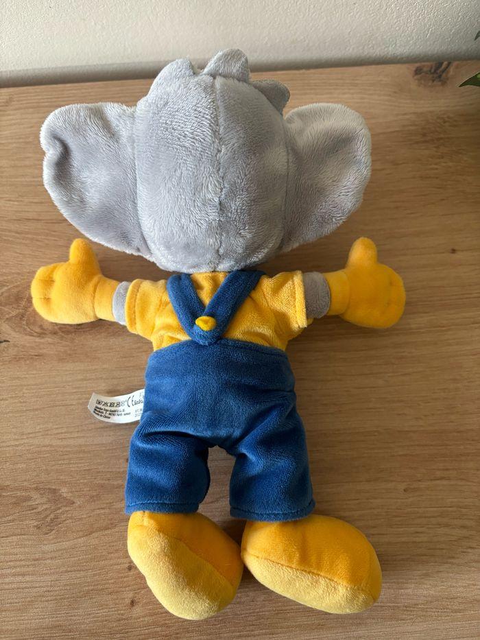 Doudou peluche souris mascotte bleu jaune Europa Park - photo numéro 2