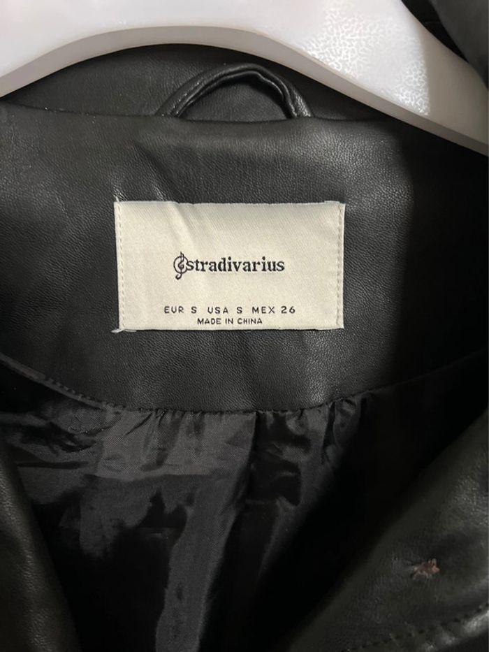 Veste chemise simili cuir stradivarius taille S - photo numéro 5