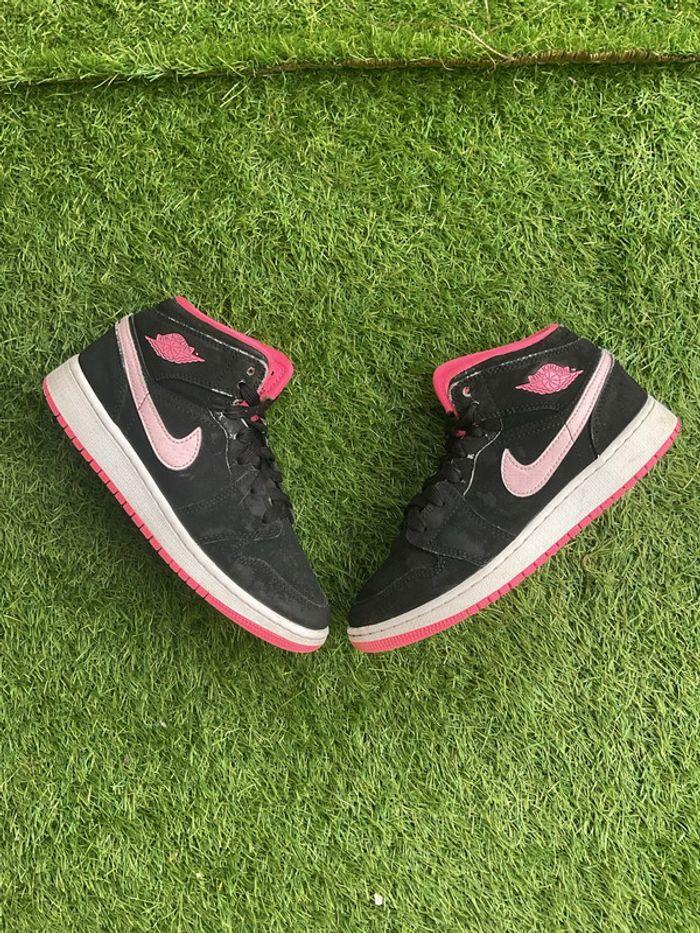 Jordan 1 mid black digital pink size 36 - photo numéro 2