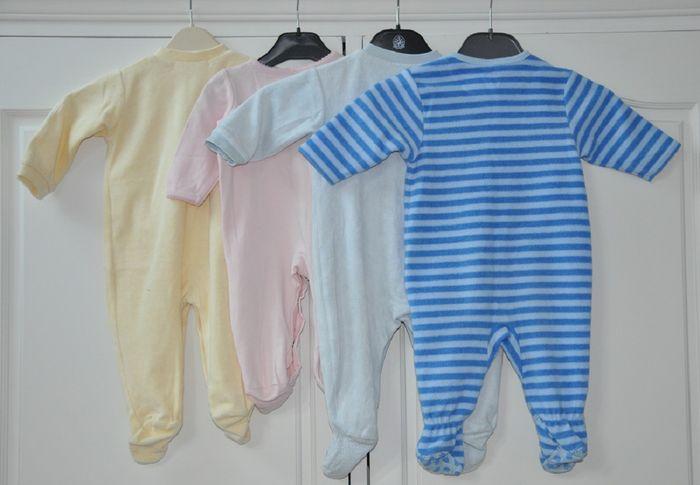 Lot de 4 pyjamas bébé - T.6/9 mois - photo numéro 2