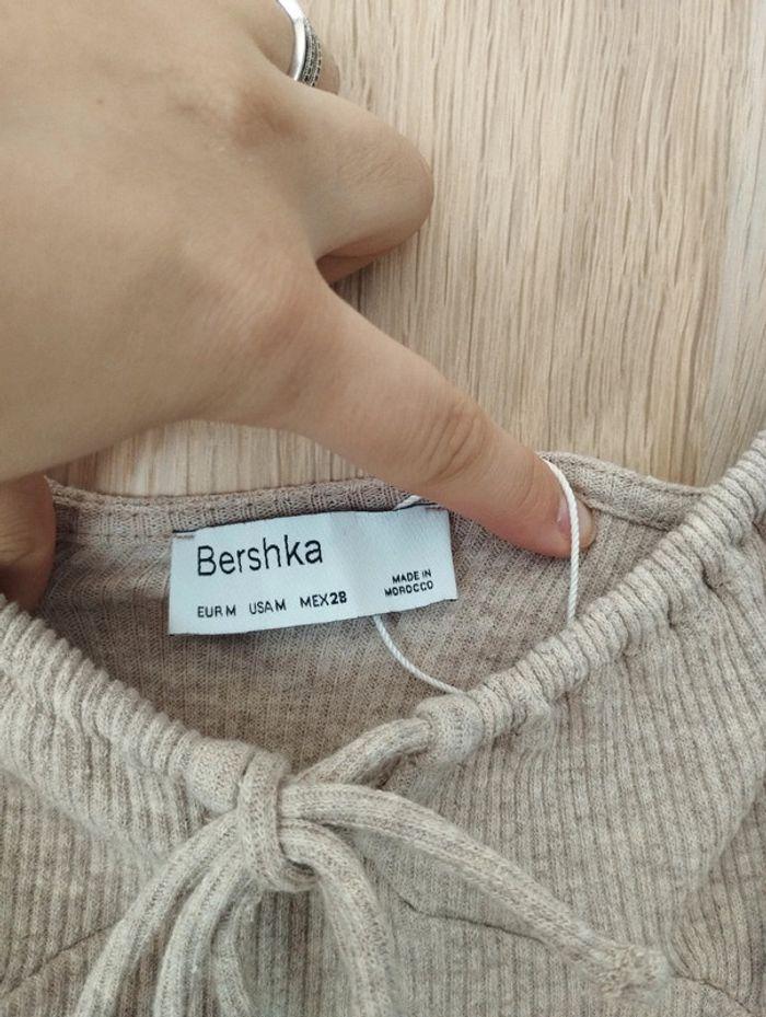 Robe côtelé beige Bershka - Taille M 38 - photo numéro 7