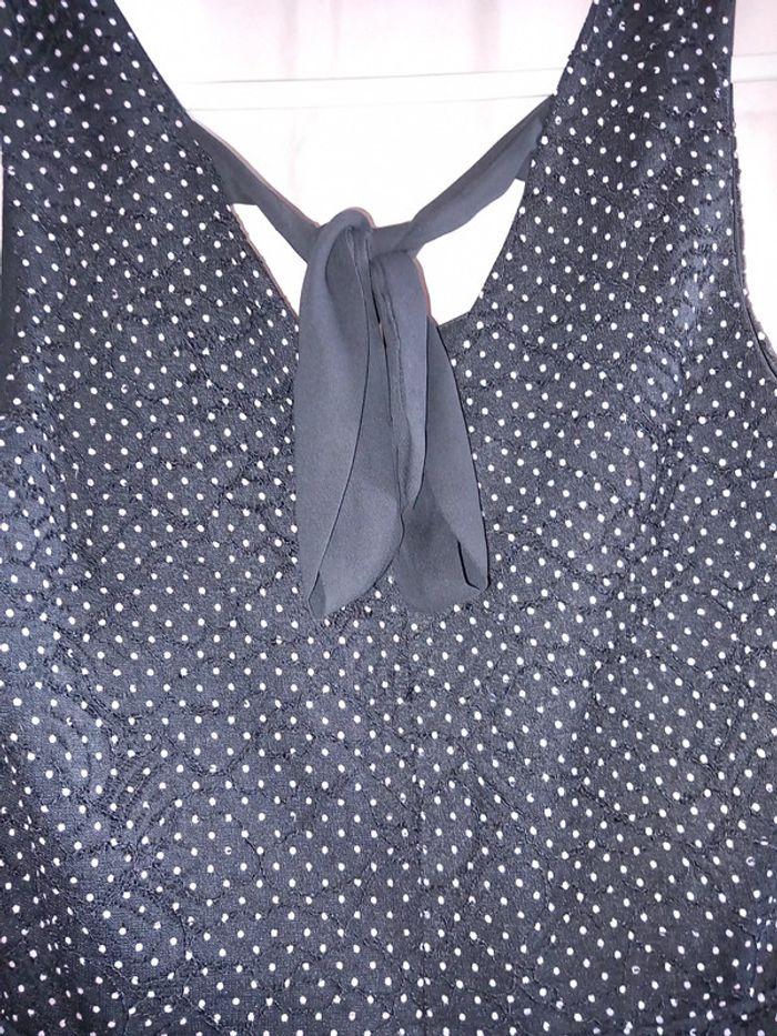 Robe vintage à petits pois taille 44 - photo numéro 4