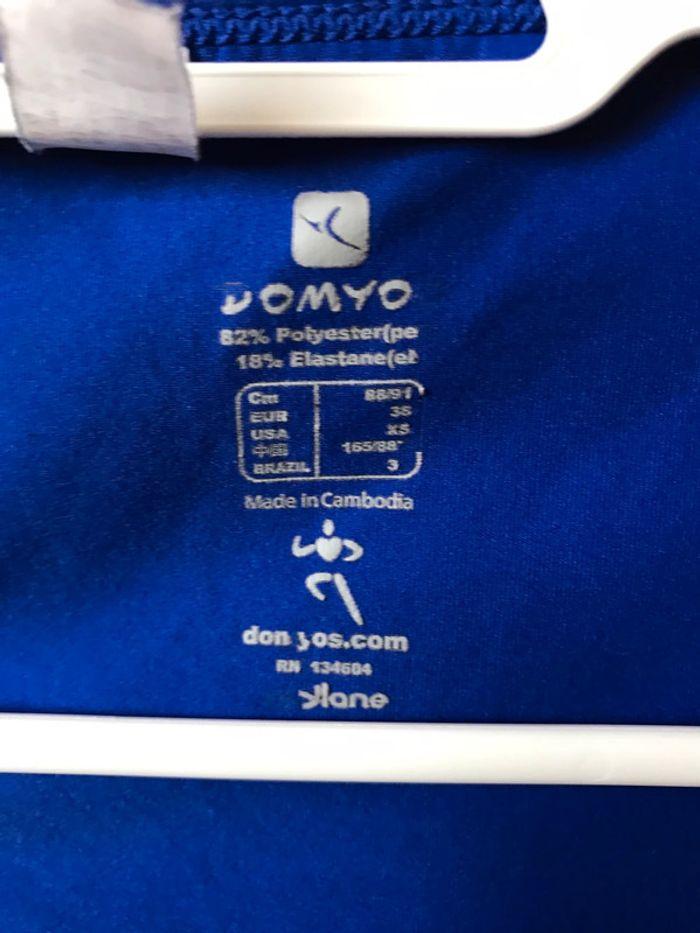 Tee shirt de sport domyos bleu M - photo numéro 3