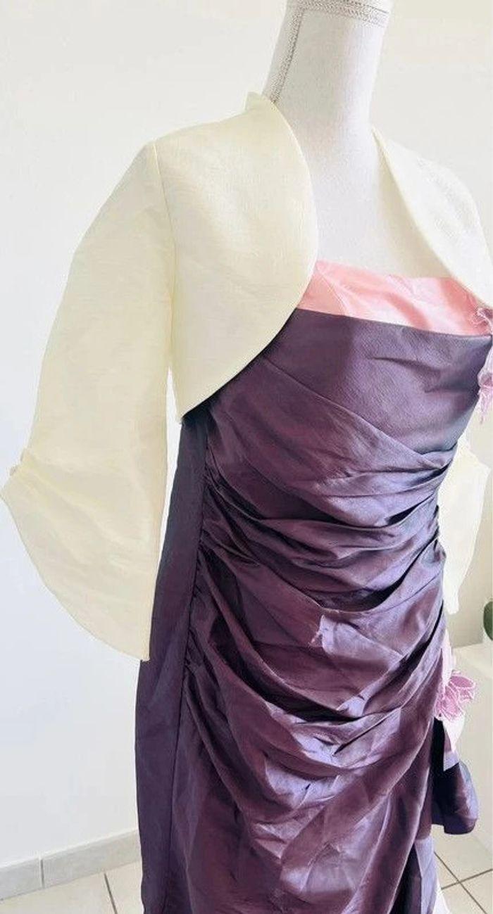 Robe de cérémonie + veste dans les tons de parme/violet - photo numéro 8