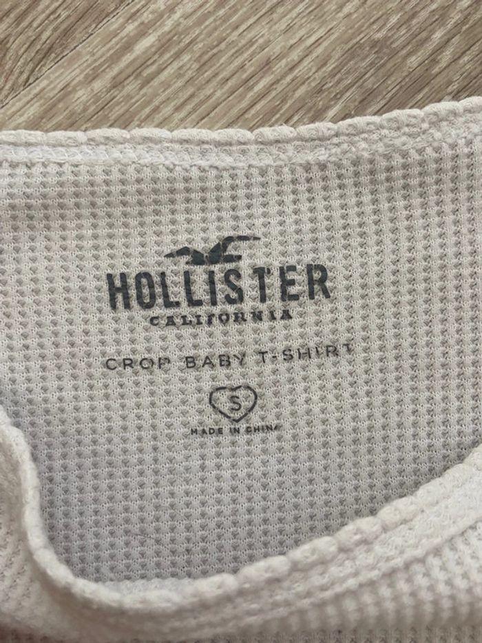 Tee-shirt blanc Hollister taille S - photo numéro 4