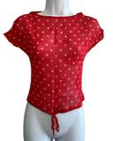 Polka Dot transparent top y2k S