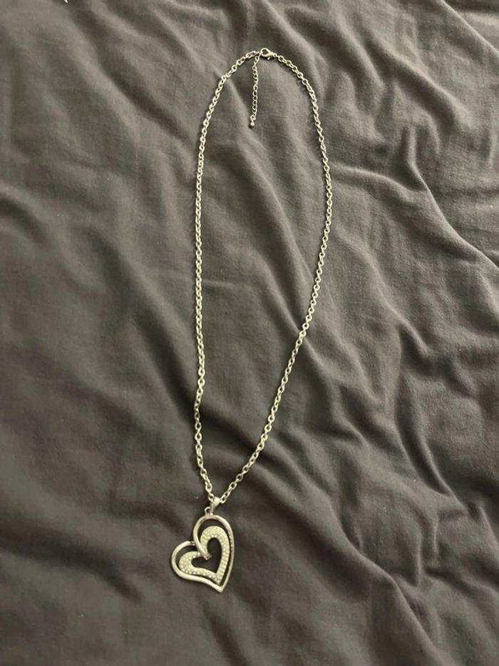 Chaine/collier  avec pendentif coeur - photo numéro 3