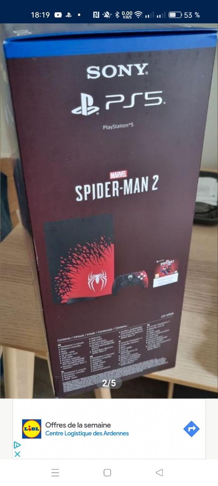 PlayStation 5 édition spider -man 2 - photo numéro 3