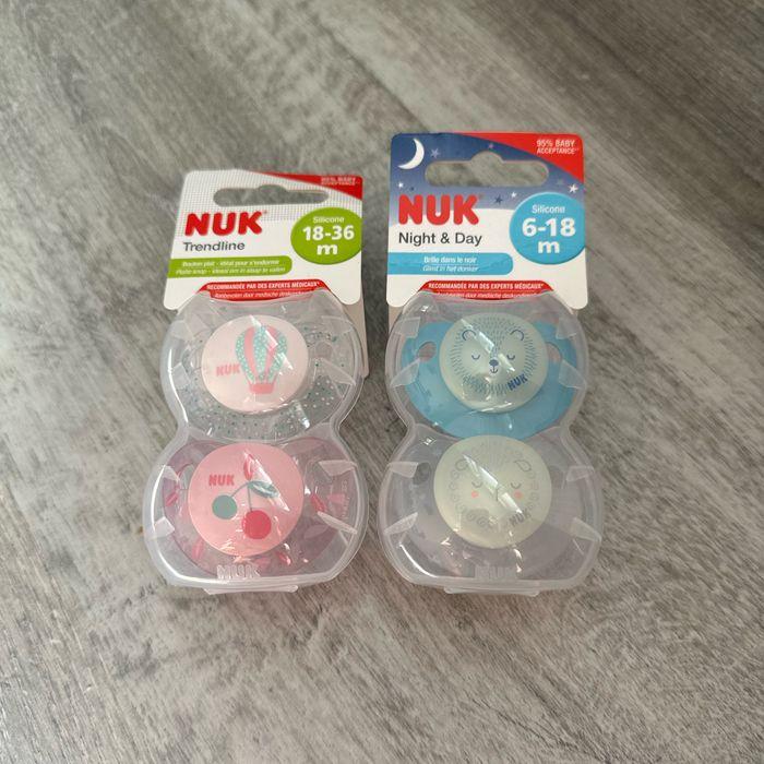 Lot de 4 sucettes NUK