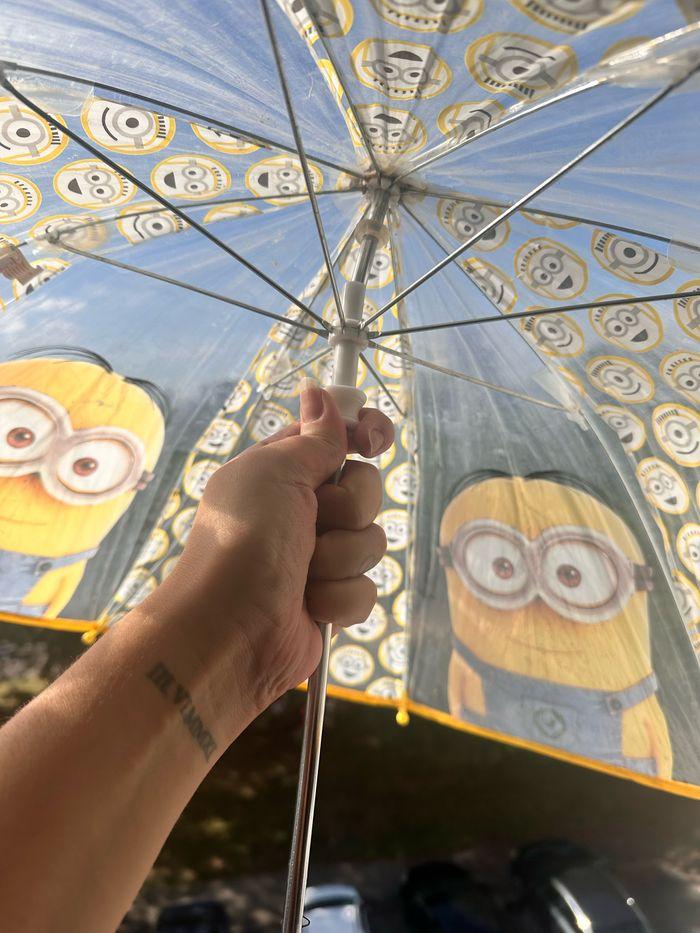 Parapluie cloche minions enfant jaune - photo numéro 2