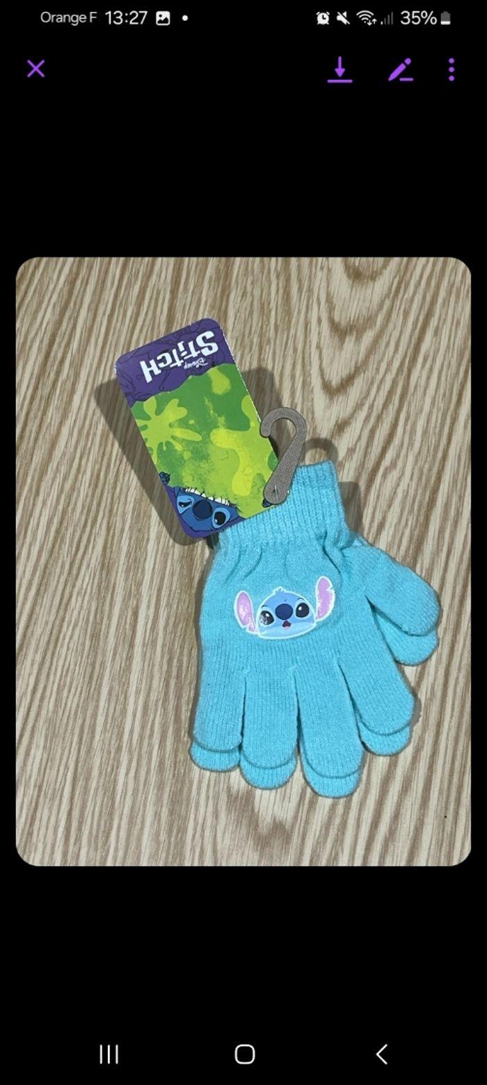 Gants fille Stitch