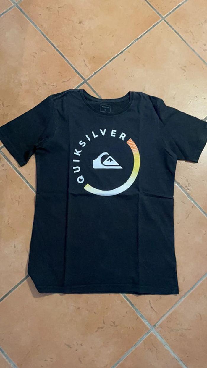 Tee-shirt noir garçon T12 Quiksilver