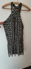 Robe tunique leopard