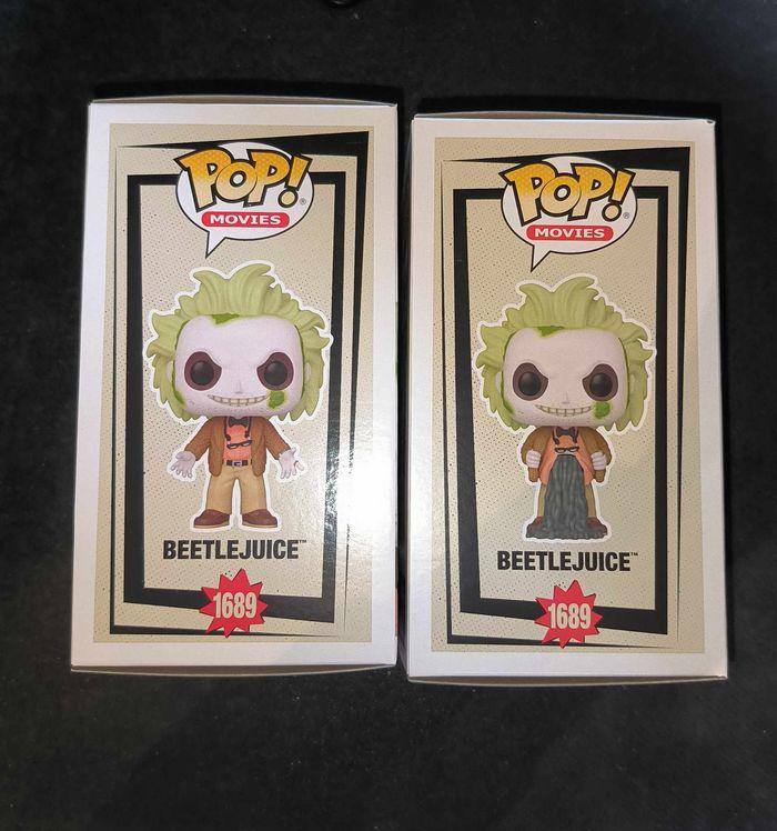 Lot 2 Figurines Funko Pop / Beetlejuice N°1689 / Beetlejuice ( 1 Chase + 1 Normal ) - photo numéro 4