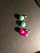 2 paires de boucles d’oreilles fantaisie