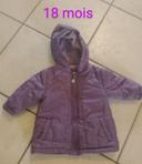 Manteau fille 18 mois