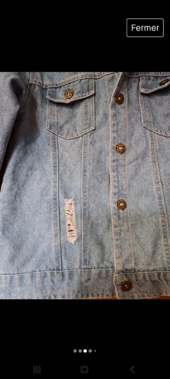 Blouson en jean taille 6 ans - photo numéro 4