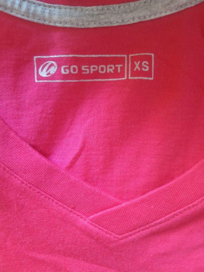 Tee-shirt femme Go Sport rose taille XS - photo numéro 7