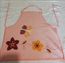 Tablier de cuisine papillon et fleurs