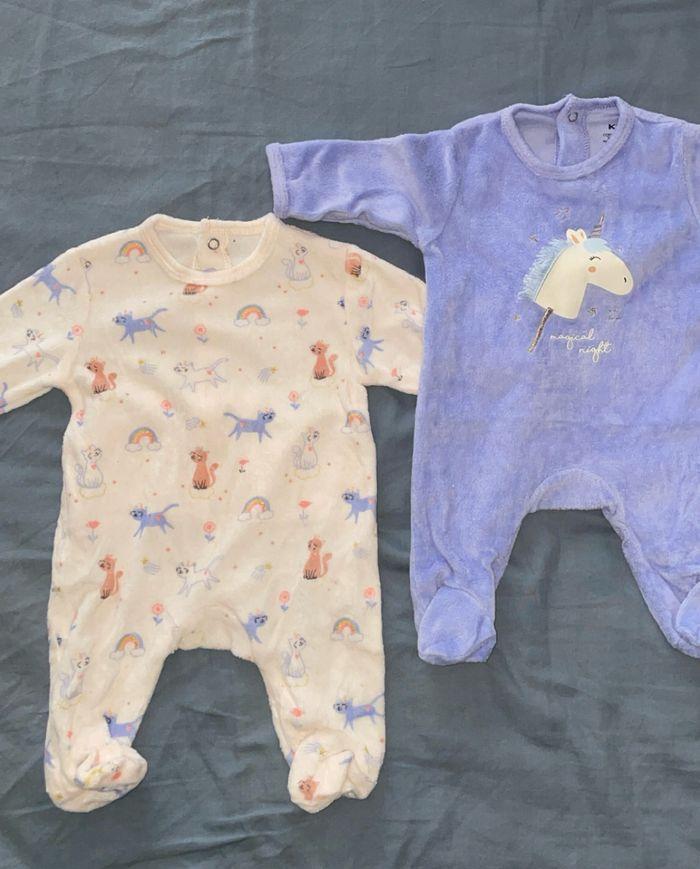 Pyjama velours bébé - photo numéro 1