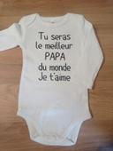 Body mixte 9mois tu seras le meilleur papa du monde