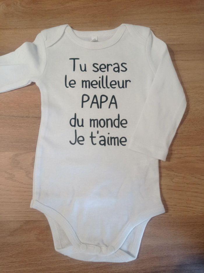 Body mixte 9mois tu seras le meilleur papa du monde