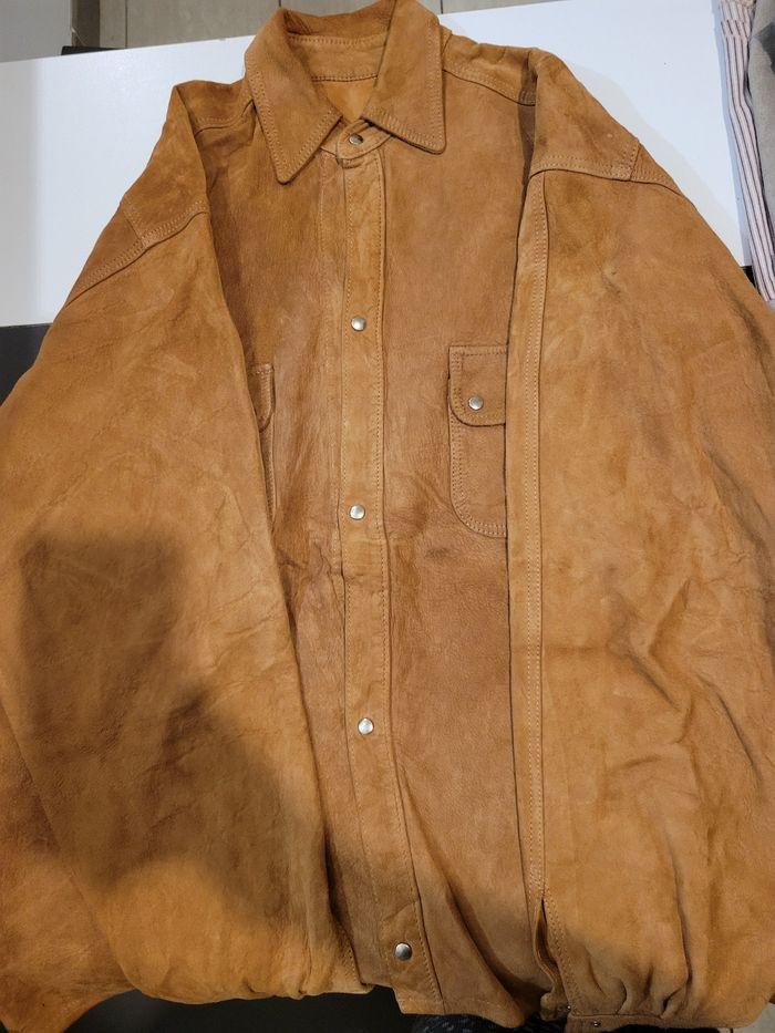 Veste en daim vintage - photo numéro 1