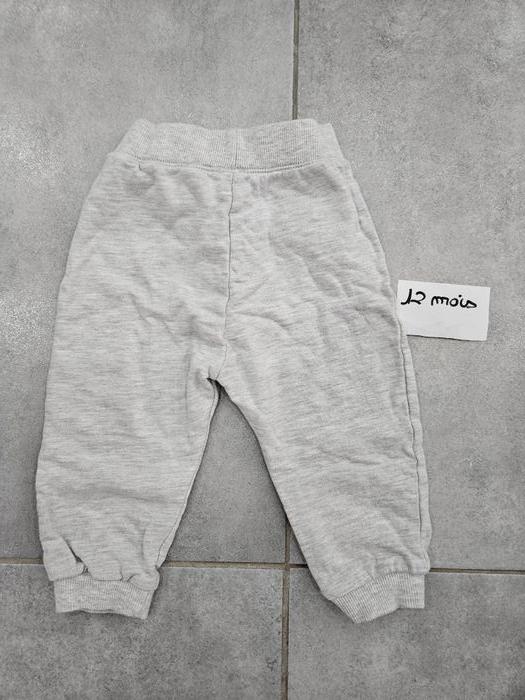 Pantalon jogging gris bébé 12 mois - photo numéro 2