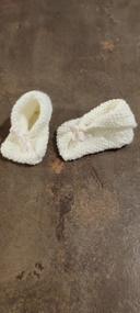 Chaussons en laine fille