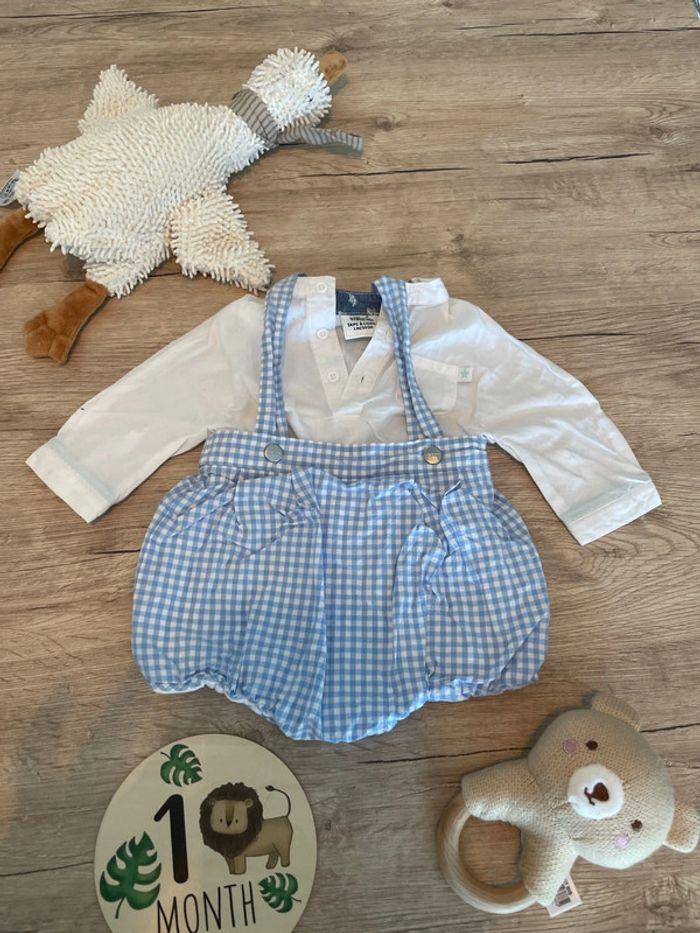 Ensemble tenue jacadi bloomer 3 mois et chemise TAO 1 mois - photo numéro 2