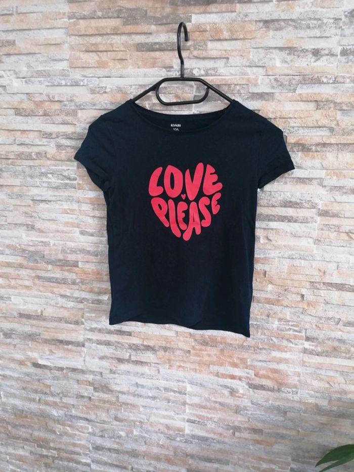 Tee-shirt Kiabi 10ans love please #10ans_krocaro - photo numéro 1