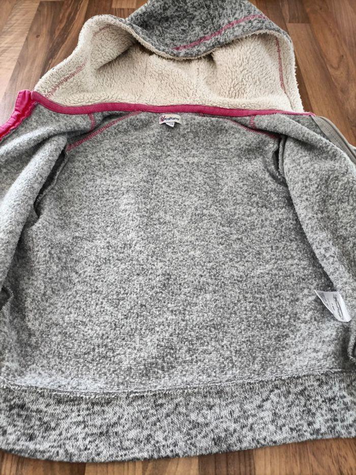 Gilet polaire gris rose 6 ans Pocipiano - photo numéro 4