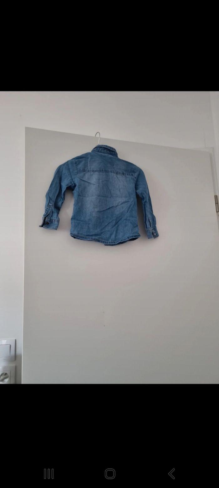 Chemise en jeans fille taille 2ans tape à l'œil - photo numéro 2