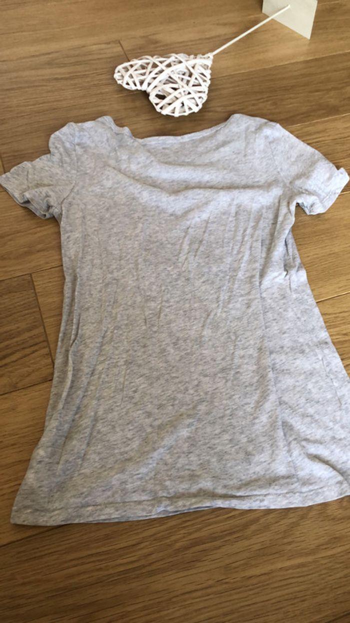 Tee shirt american eagle taille XS gris inscriptions - photo numéro 5