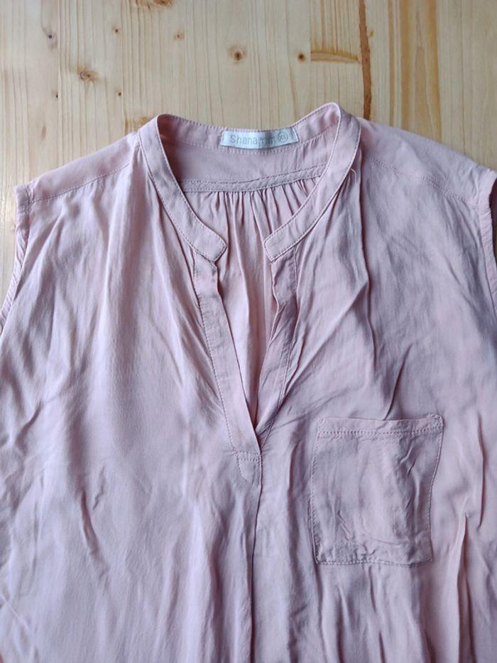 Blouse rose pale / blusa  rosa claro - photo numéro 2